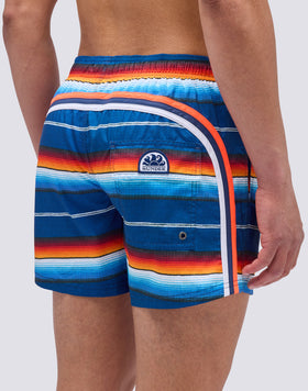 COSTUME DA BAGNO CORTO VITA ELASTICATA STAMPA EL PASO STRIPES