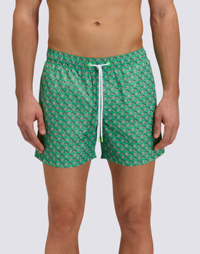SHORT SWIMSHORTS WITH ELASTIC WAIST REPREVE® RECYCLED POLYESTER WITH FRUIT FIESTA PRINT