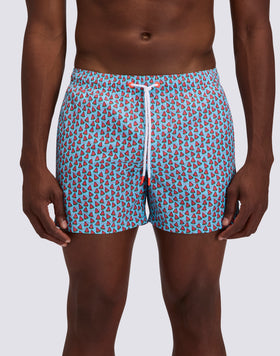 SHORT SWIMSHORTS WITH ELASTIC WAIST REPREVE® RECYCLED POLYESTER WITH FRUIT FIESTA PRINT