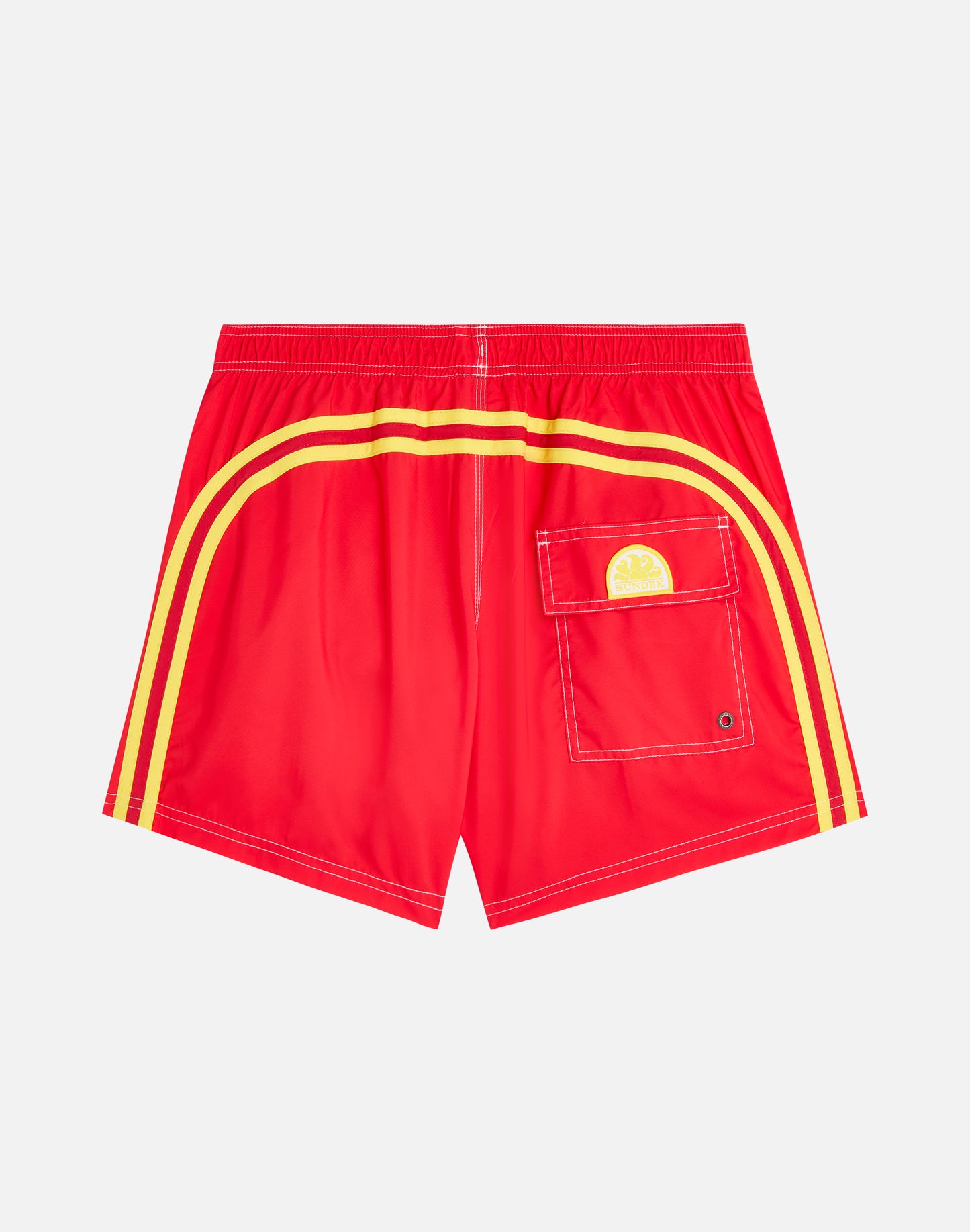 SHORT SWIM SHORTS WITH AN ELASTICATED WAISTBAND RECYCLED POLYESTER REPREVE® CHINA FLAG