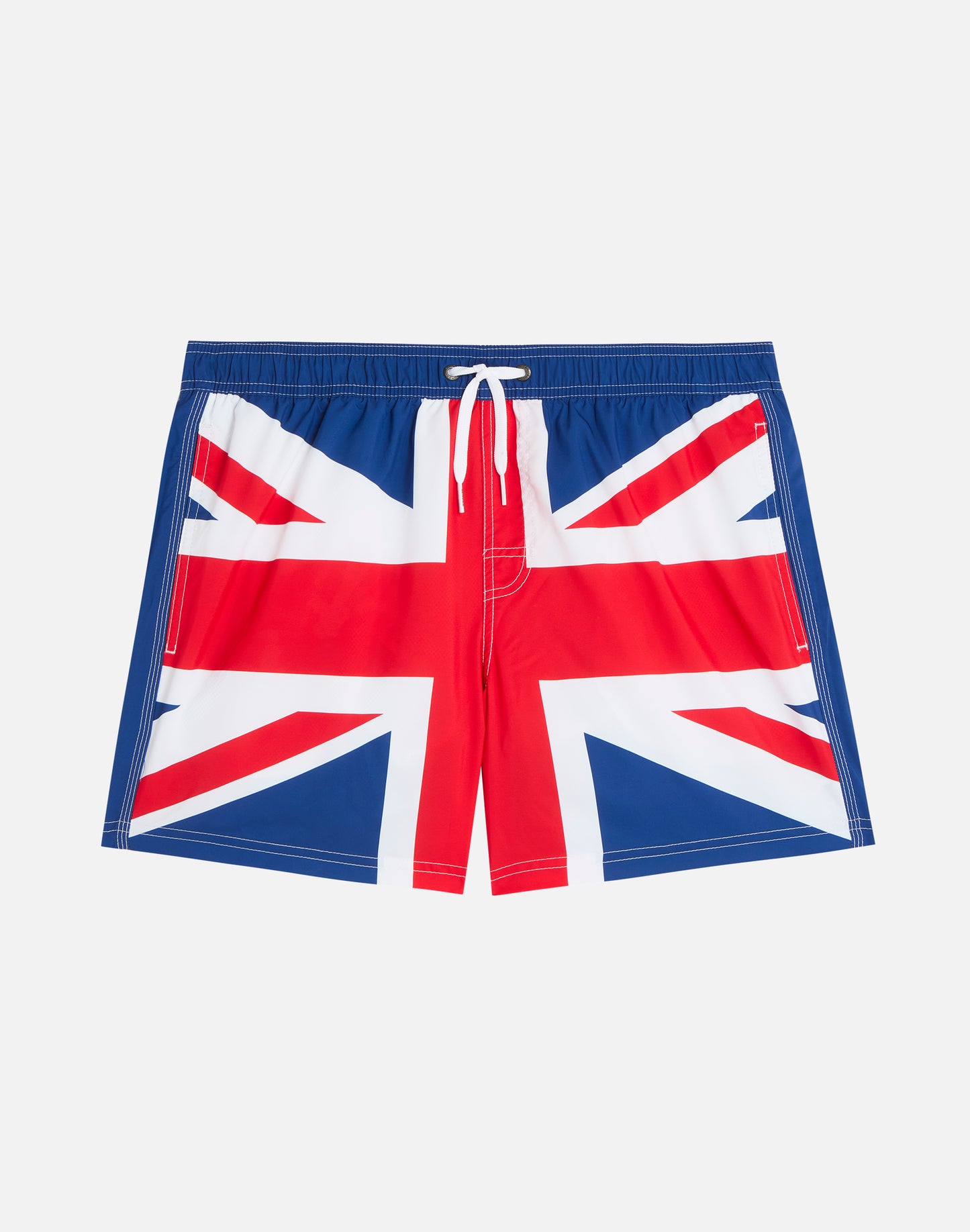 SHORT SWIM SHORTS WITH AN ELASTICATED WAISTBAND RECYCLED POLYESTER REPREVE® UNITED KINGDOM FLAG