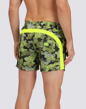 COSTUME DA BAGNO CORTO VITA ELASTICATA REPREVE® CON STAMPA INSIDE PALM