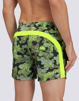 COSTUME DA BAGNO CORTO VITA ELASTICATA REPREVE® CON STAMPA INSIDE PALM