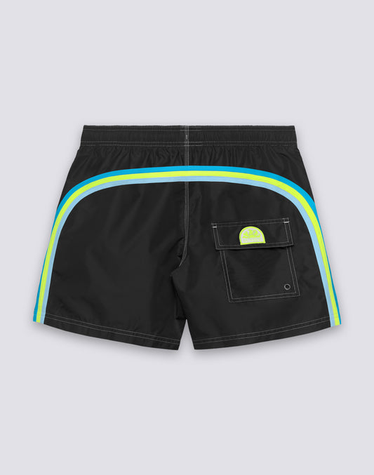 ICONIC TAFFETA SHORT SWIMSHORTS WITH ELASTIC WAIST 