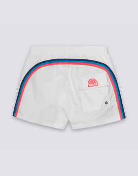 ICONIC TAFFETA SHORT SWIMSHORTS WITH ELASTIC WAIST 