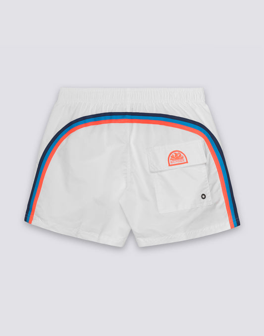 ICONIC TAFFETA SHORT SWIMSHORTS WITH ELASTIC WAIST 