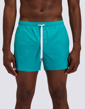 ICONIC TAFFETA SHORT SWIMSUIT WITH ELASTICATED WAIST