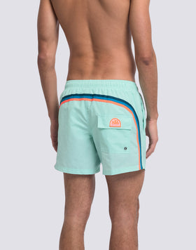ICONIC TAFFETA MEN'S SHORT ELASTIC WAIST SWIMSHORTS
