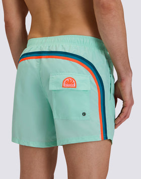 ICONIC TAFFETA MEN'S SHORT ELASTIC WAIST SWIMSHORTS