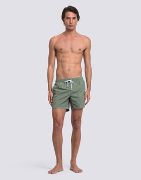 ICONIC TAFFETA MEN'S SHORT ELASTIC WAIST SWIMSHORTS
