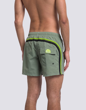 ICONIC TAFFETA MEN'S SHORT ELASTIC WAIST SWIMSHORTS