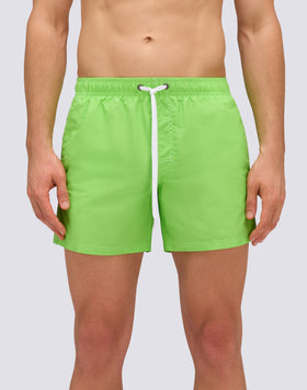 MAILLOT DE BAIN COURT EN TAFFETAS POUR HOMME À TAILLE ÉLASTIQUE 