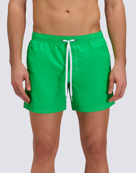 ICONIC TAFFETA SHORT SWIMSUIT WITH ELASTICATED WAIST