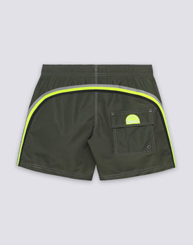 ICONIC TAFFETA SHORT SWIMSHORTS WITH ELASTIC WAIST 