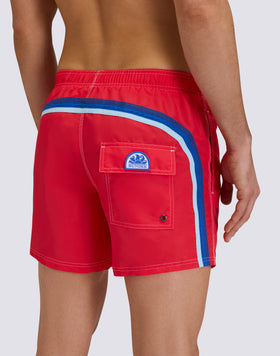 ICONIC TAFFETA MEN'S SHORT ELASTIC WAIST SWIMSHORTS