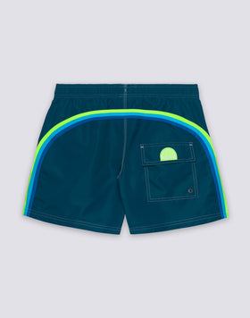 ICONIC TAFFETA MEN'S SHORT ELASTIC WAIST SWIMSHORTS
