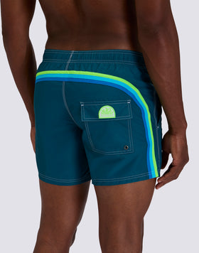 BAÑADOR CORTO CON CINTURA ELÁSTICA ICONIC TAFFETA