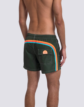 ICONIC TAFFETA SHORT SWIMSHORTS WITH ELASTIC WAIST
