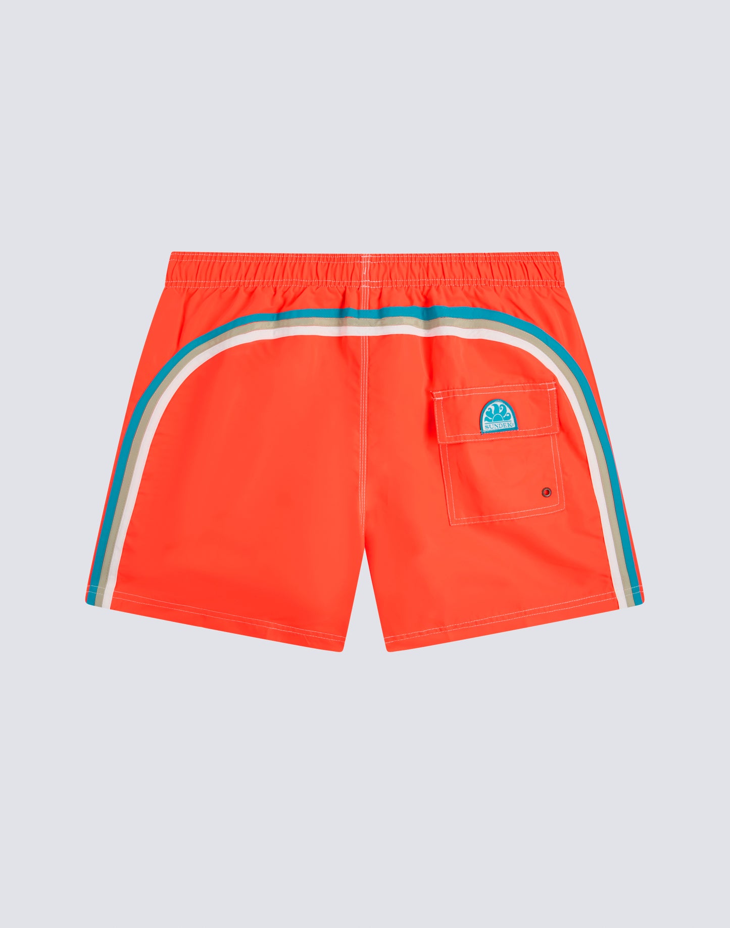 ICONIC TAFFETA STRETCH WAIST SWIM TRUNKS