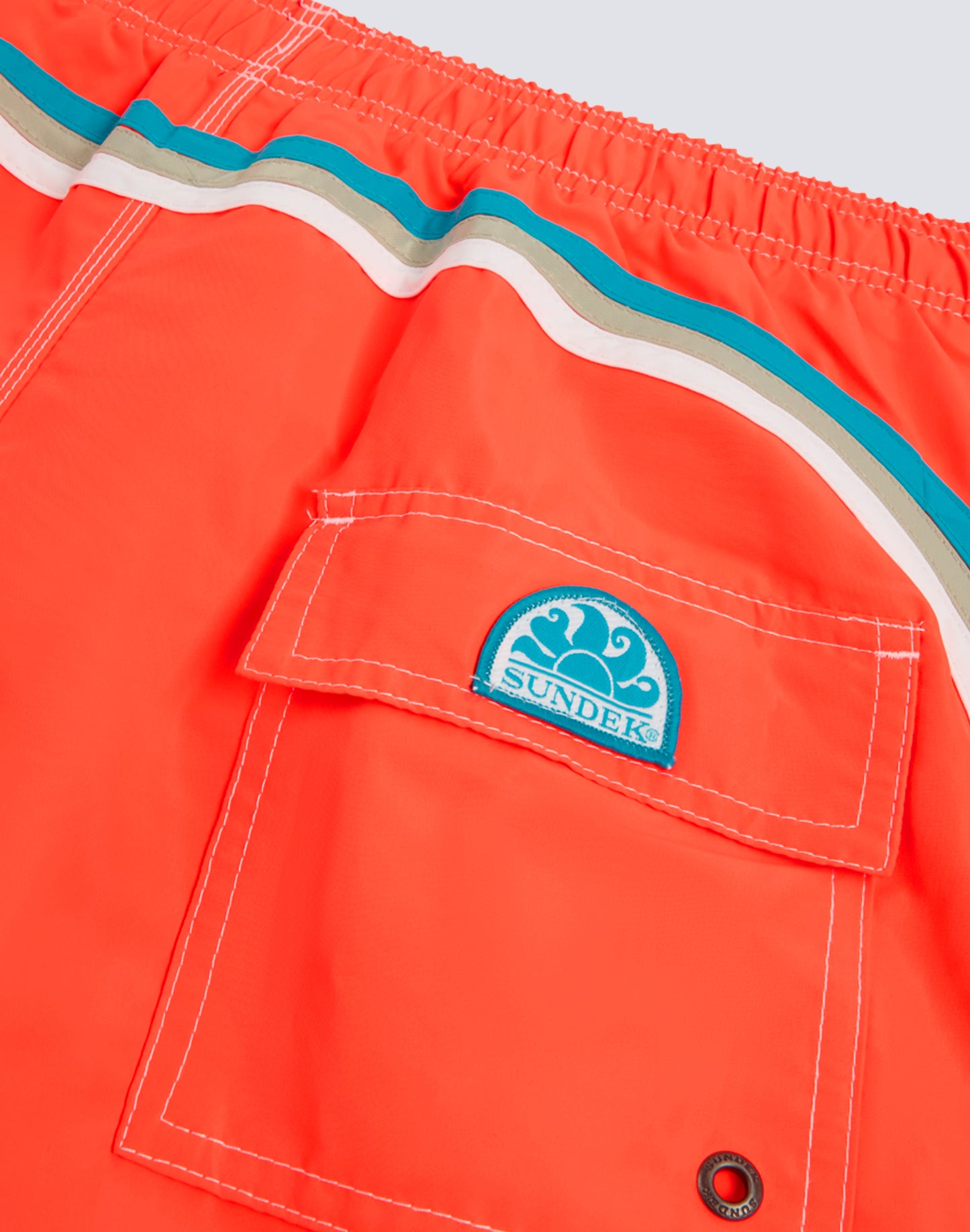 ICONIC TAFFETA STRETCH WAIST SWIM TRUNKS