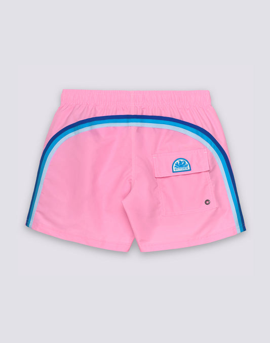 ICONIC TAFFETA SHORT SWIMSHORTS WITH ELASTIC WAIST 