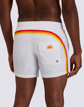 MAILLOT DE BAIN COURT EN TAFFETAS POUR HOMME, À TAILLE ÉLASTIQUE ET À L'EMBALLAGE ÉLASTIQUE