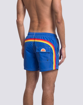 ICONIC TAFFETA MEN'S SHORT ELASTIC WAIST SWIMSUIT