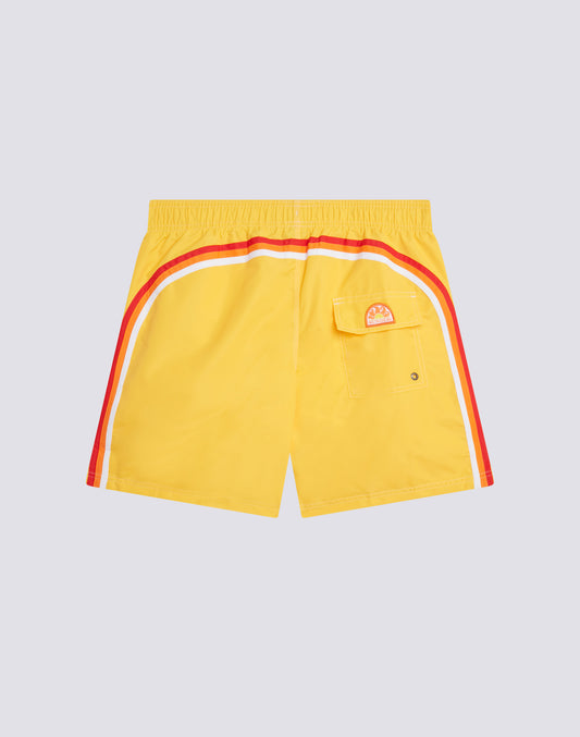 SHORT DE BAIN À TAILLE ÉLASTIQUE TAFFETA ICONIQUE