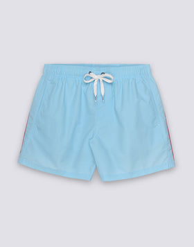 ICONIC TAFFETA SHORT SWIMSUIT WITH ELASTICATED WAIST