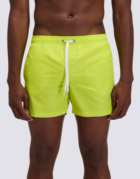 MAILLOT DE BAIN COURT EN TAFFETAS POUR HOMME, À TAILLE ÉLASTIQUE ET À L'EMBALLAGE ÉLASTIQUE