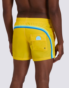 ICONIC TAFFETA MEN'S SHORT ELASTIC WAIST SWIMSUIT