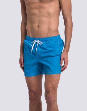 ICONIC TAFFETA SHORT SWIMSUIT WITH ELASTICATED WAIST