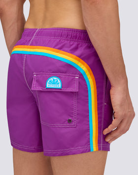 ICONIC TAFFETA MEN'S SHORT ELASTIC WAIST SWIMSUIT