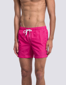 ICONIC TAFFETA SHORT SWIMSUIT WITH ELASTICATED WAIST