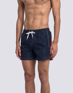 ICONIC TAFFETA MEN'S SHORT ELASTIC WAIST SWIMSHORTS