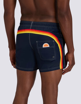 MAILLOT DE BAIN COURT EN TAFFETAS POUR HOMME, À TAILLE ÉLASTIQUE ET À L'EMBALLAGE ÉLASTIQUE