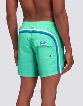 ICONIC TAFFETA MID-LENGTH ELASTIC WAIST SWIMSUIT