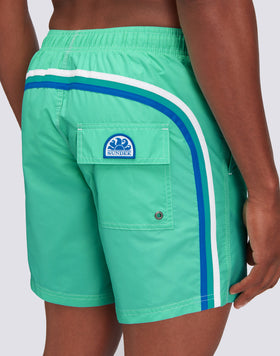 ICONIC TAFFETA MID-LENGTH ELASTIC WAIST SWIMSUIT