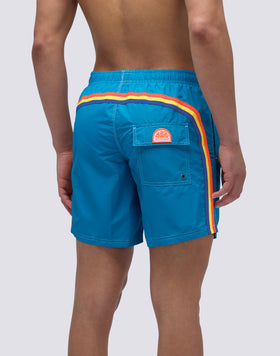 ICONIC TAFFETA MID-LENGTH SWIM SHORTS WITH AN ELASTICATED WAISTBAND