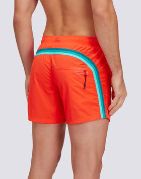 MEMORY STRETCH WAIST SWIM TRUNKS