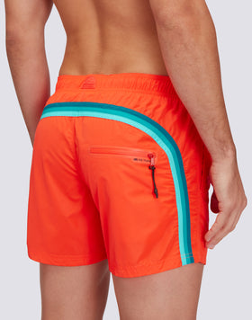 MEMORY STRETCH WAIST SWIM TRUNKS