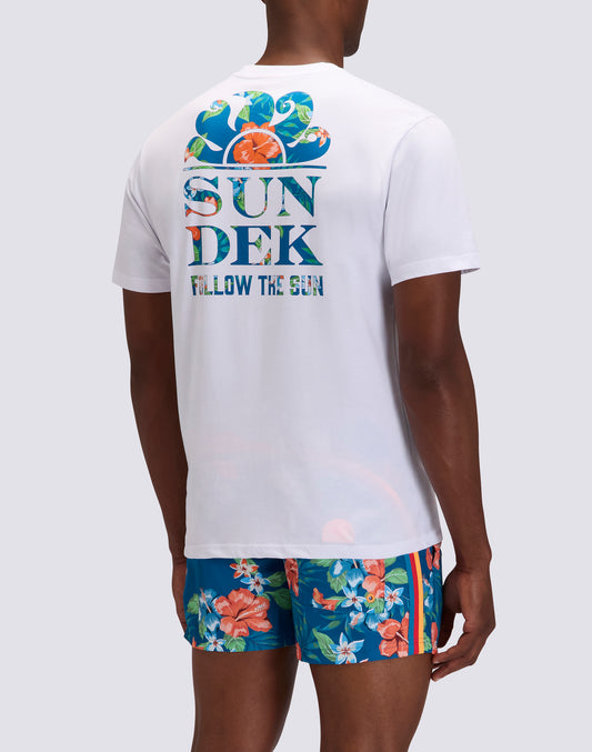 T-SHIRT HOMME AVEC IMPRIMÉ BLISS SUNDEK SUIVEZ LE SOLEIL