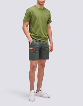 PLAIN T-SHIRT WITH EMBROIDERY