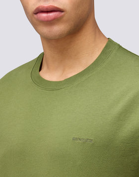 PLAIN T-SHIRT WITH EMBROIDERY