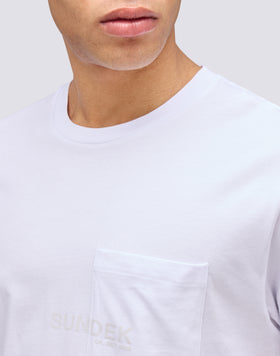 T-SHIRT WITH POCKET AND PRINT