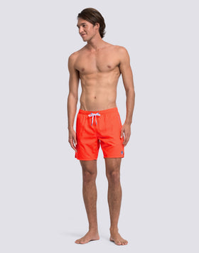 COSTUME DA BAGNO UOMO LUNGO VITA ELASTICATA CON PIPING IN POLIESTERE RICICLATO REPREVE®