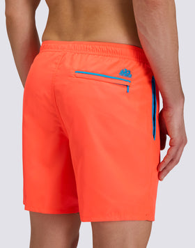 COSTUME DA BAGNO UOMO LUNGO VITA ELASTICATA CON PIPING IN POLIESTERE RICICLATO REPREVE®