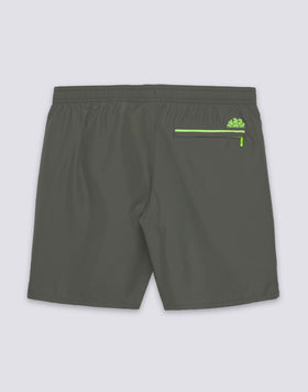 MEN'S LONG-SLEEVE ELASTIC WAIST SWIMSHORTS WITH PIPING IN REPREVE® RECYCLED POLYESTER