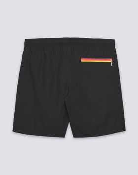 MID-RISE SWIMSHORTS IN REPREVE® RECYCLED POLYESTER WITH TRICOLOUR DETAIL