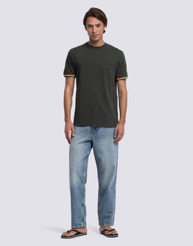 FINN CREW NECK T-SHIRT WITH POCKET